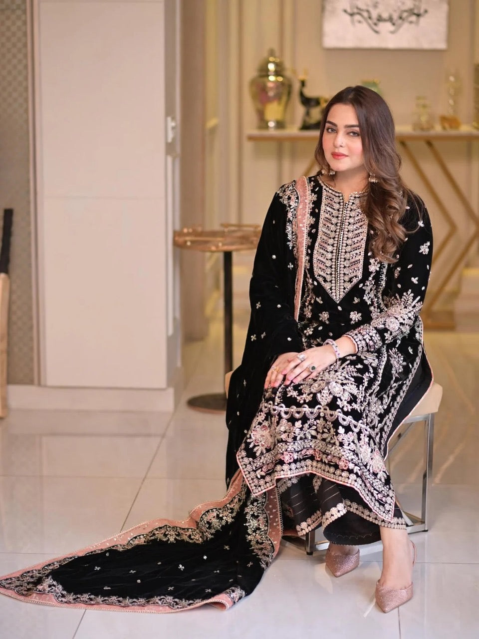 LUXURY VELVET 3PCS STITCHED | LV-5204-US