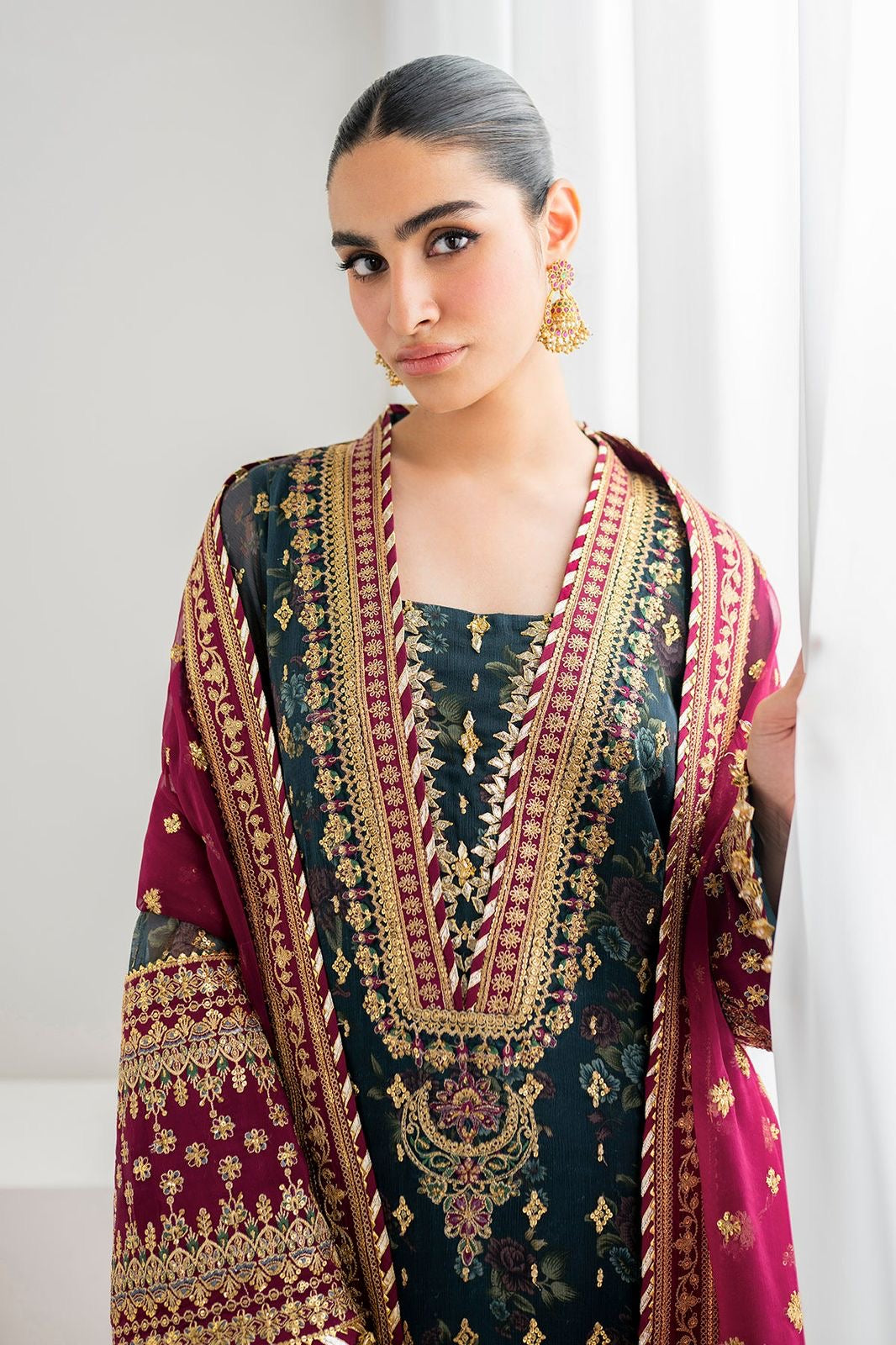 LUXURY CHIFFON 3PCS STITCHED | LC-2712-US