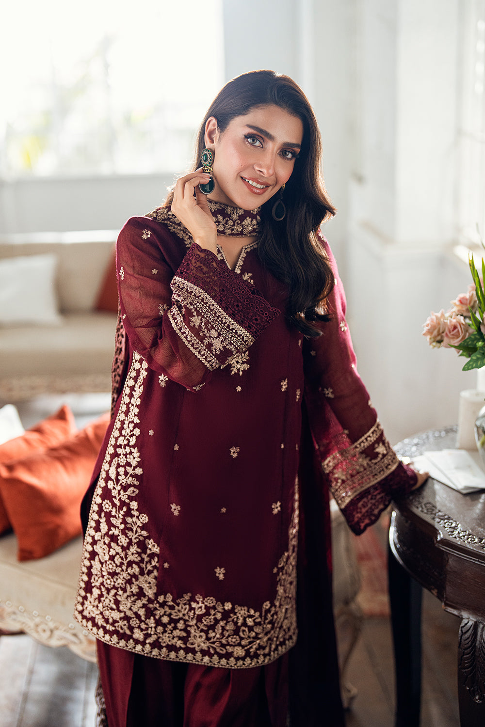 LUXURY CHIFFON 3PCS STITCHED | LC-2710-US