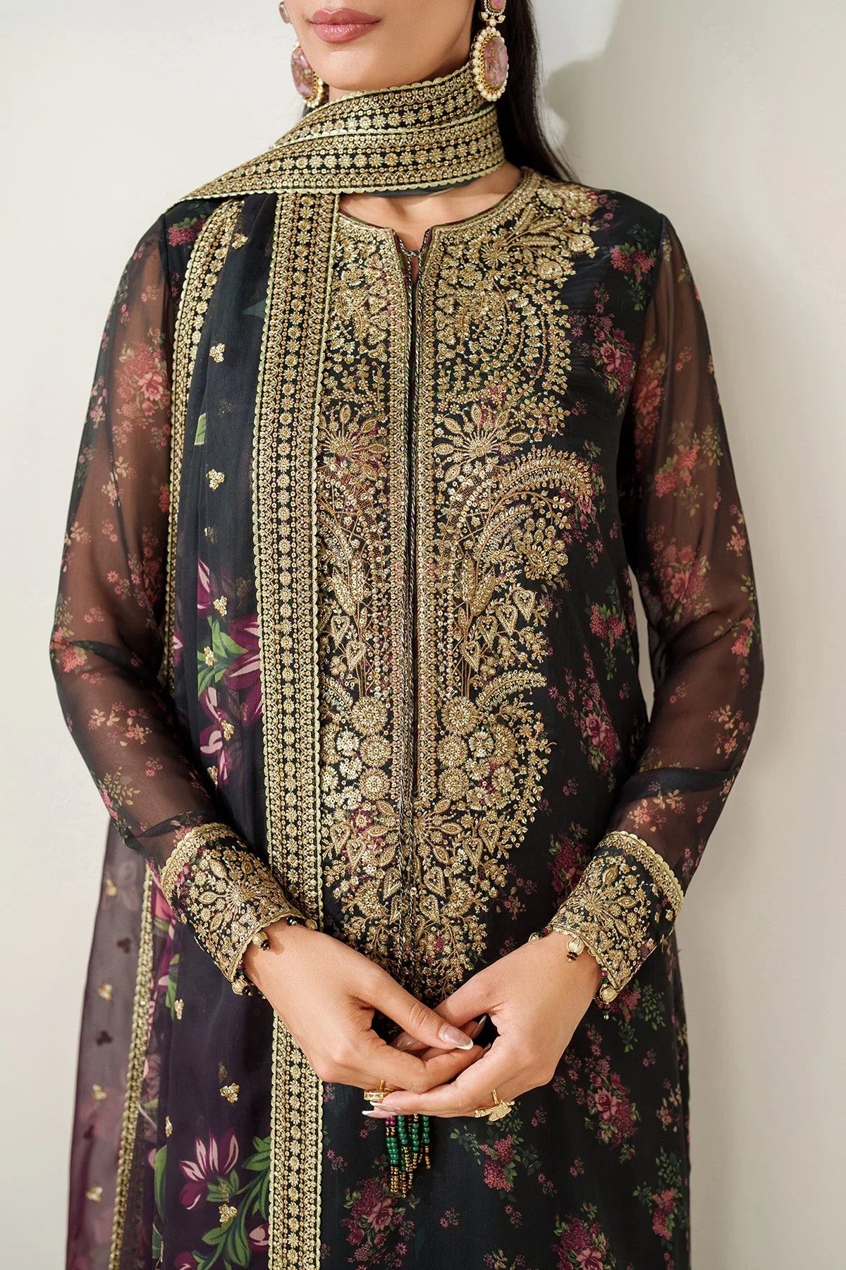 LUXURY CHIFFON 3PCS STITCHED | LC-2705-US