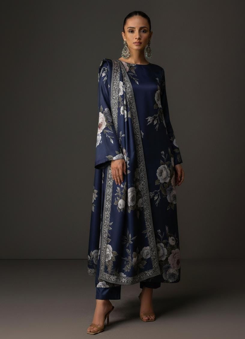 LUXURY SILK 3PCS STITCHED | LS-3603-US