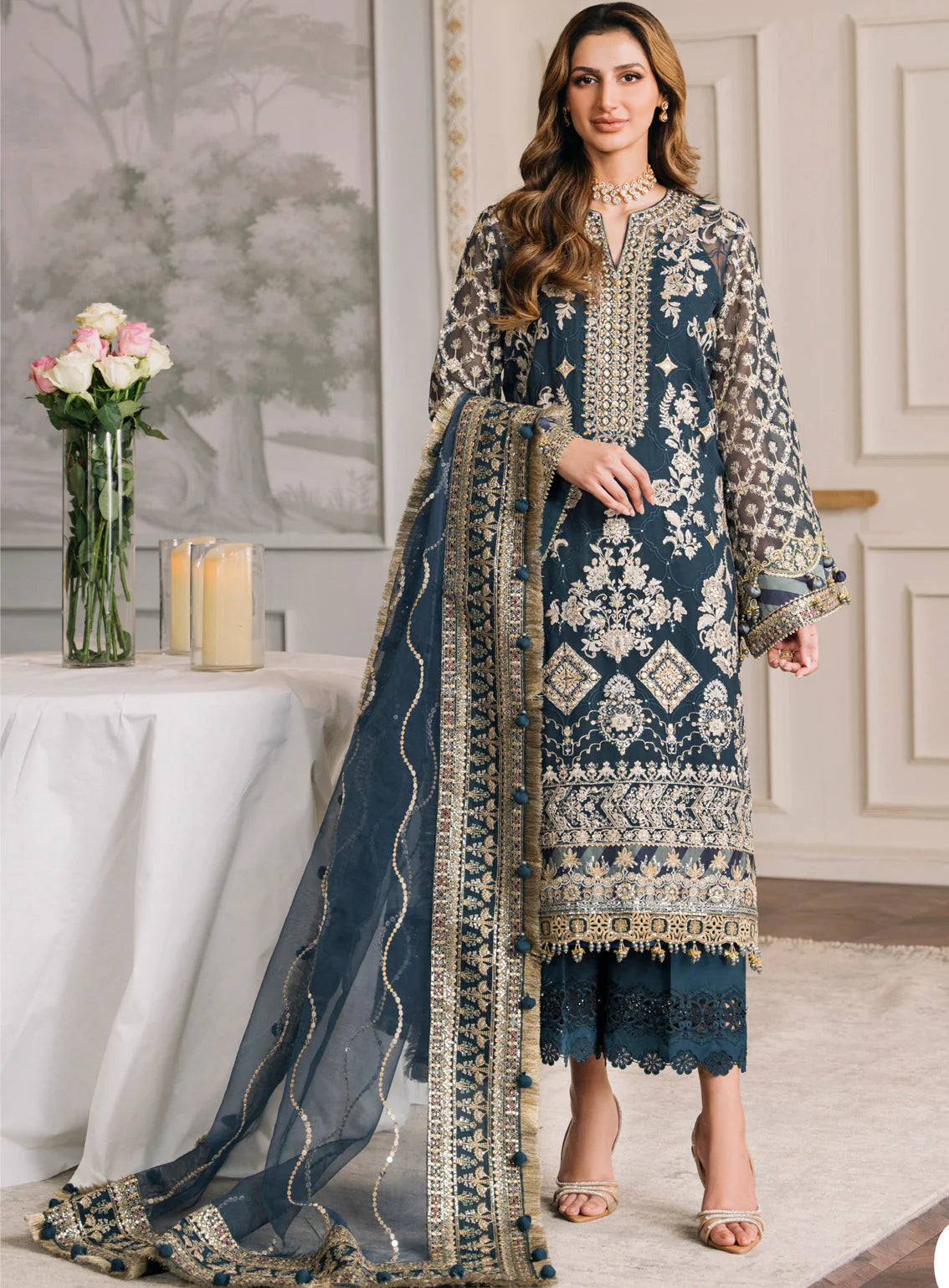 LUXURY CHIFFON 3PCS STITCHED | LC-2711-US