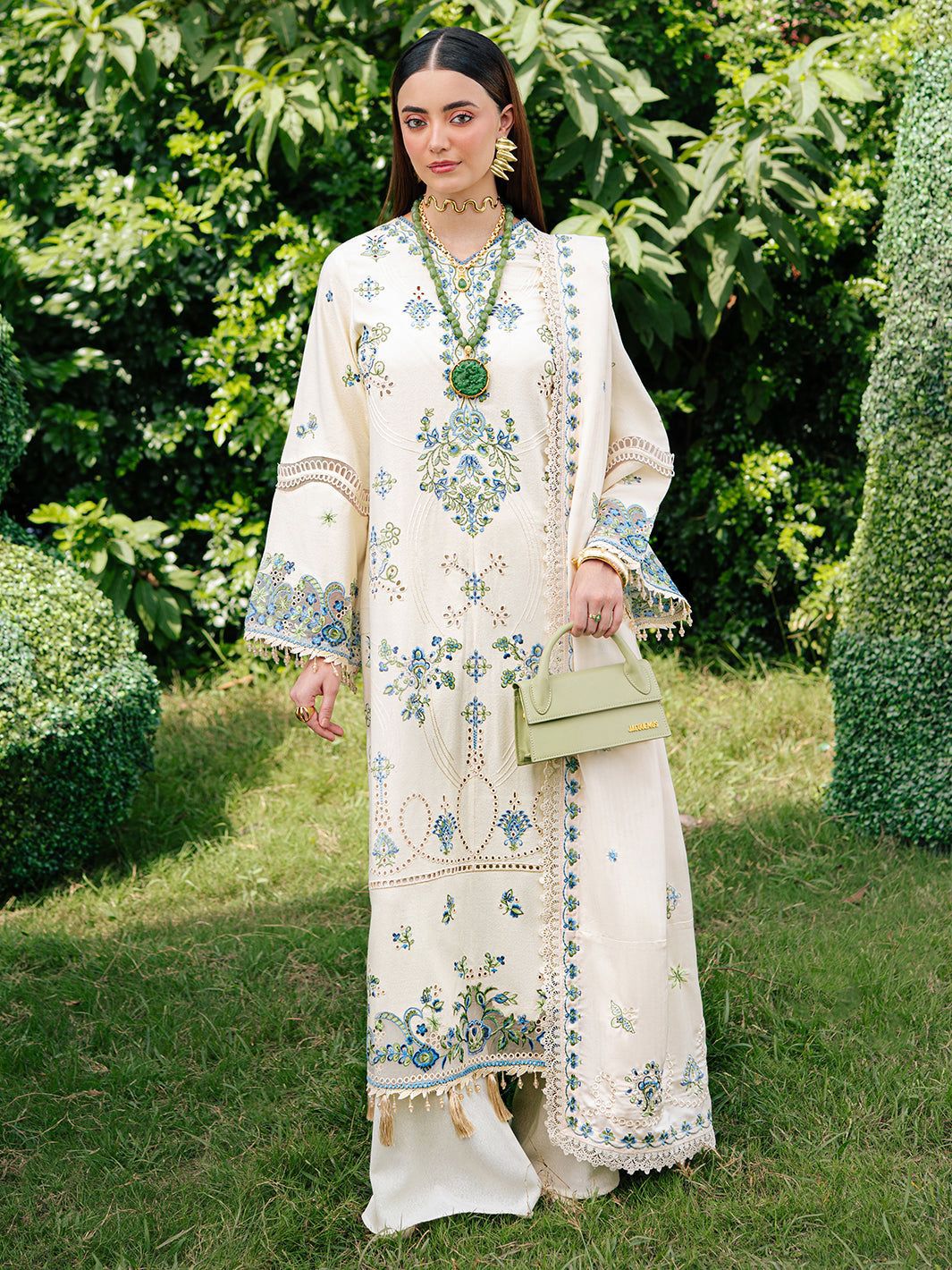 LUXURY COTTON CHICKENKARI 3PCS