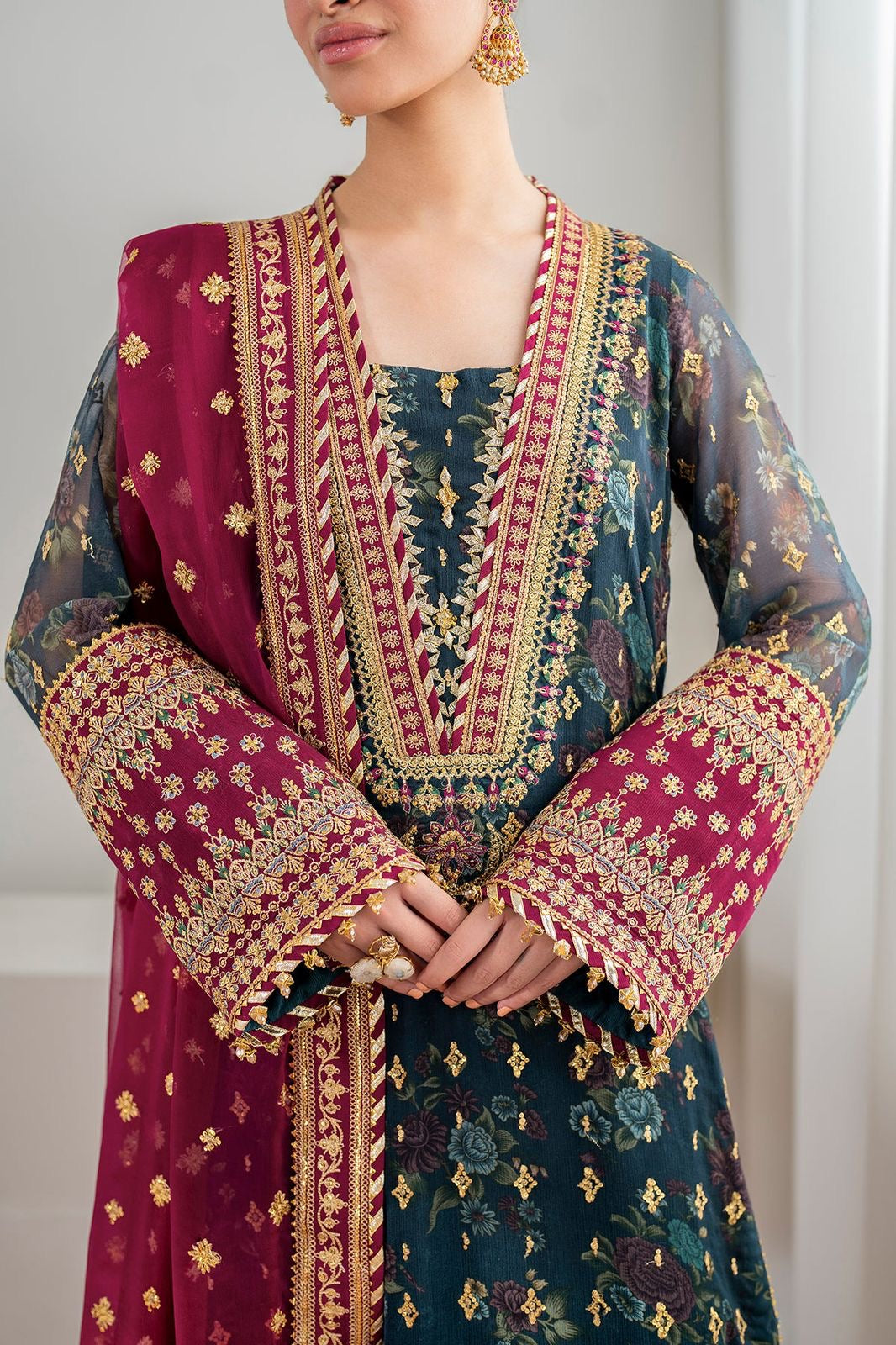 LUXURY CHIFFON 3PCS STITCHED | LC-2712-US