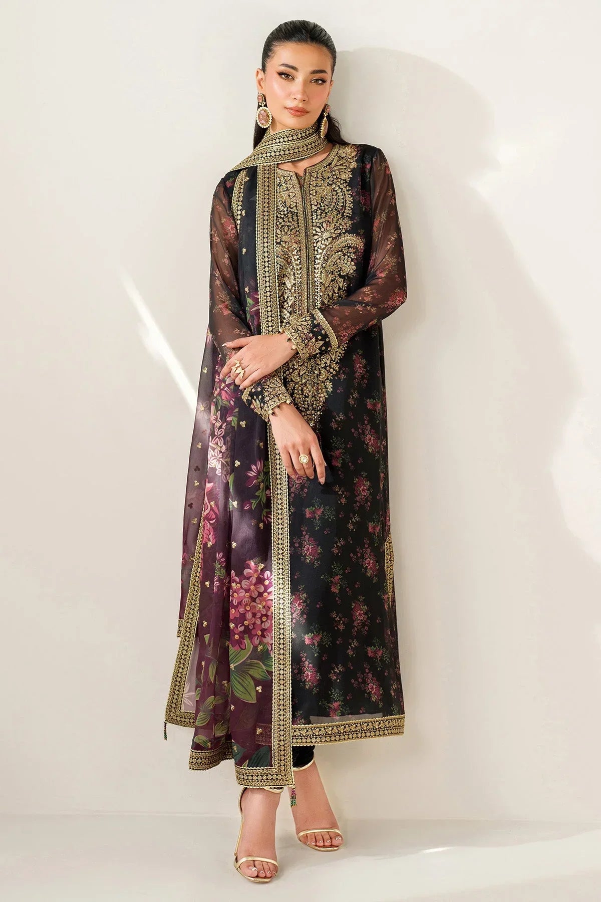 LUXURY CHIFFON 3PCS STITCHED | LC-2705-US