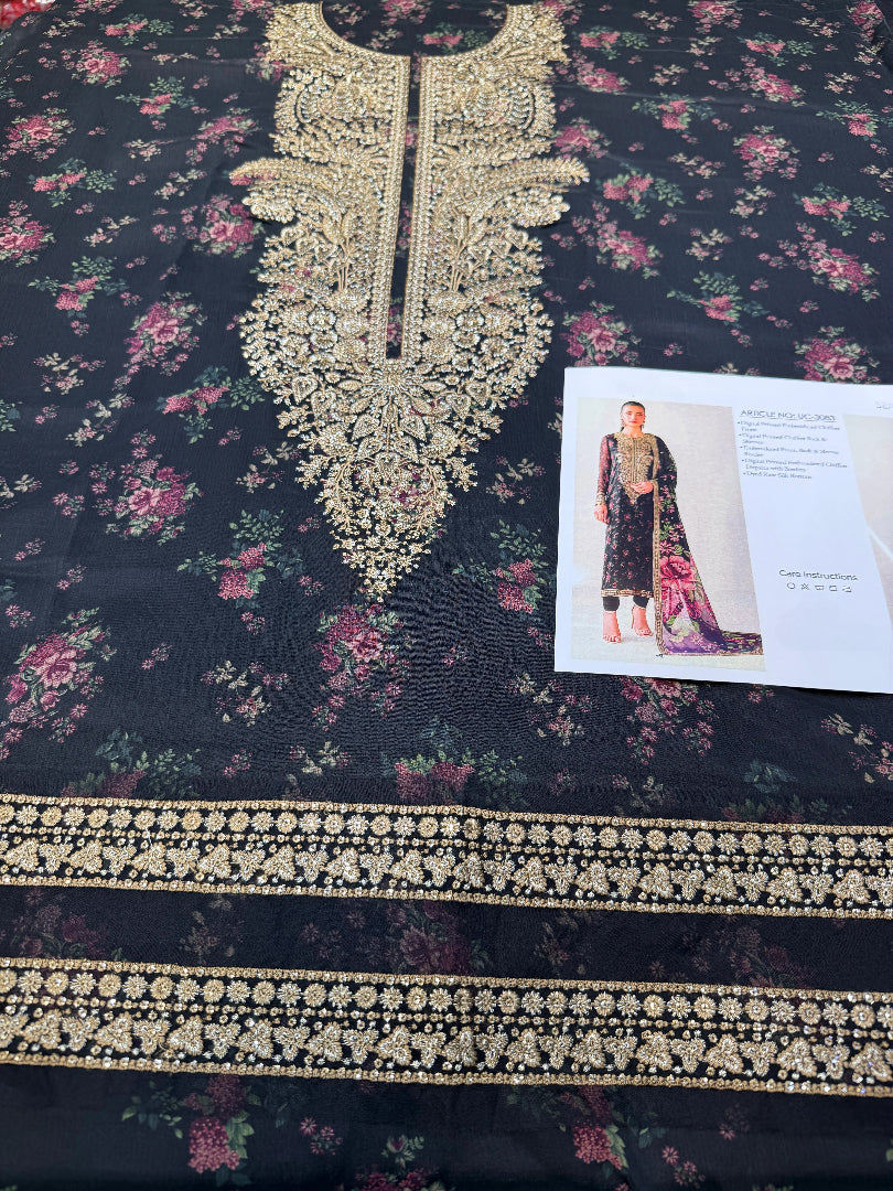 LUXURY CHIFFON 3PCS STITCHED | LC-2705-US