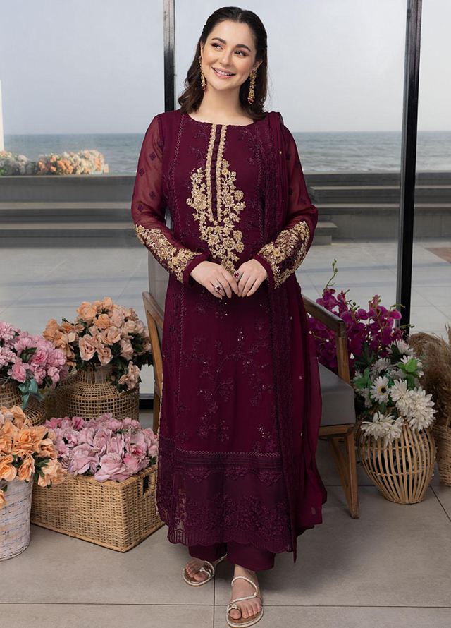 LUXURY CHIFFON 3PCS STITCHED | LC-2700-US