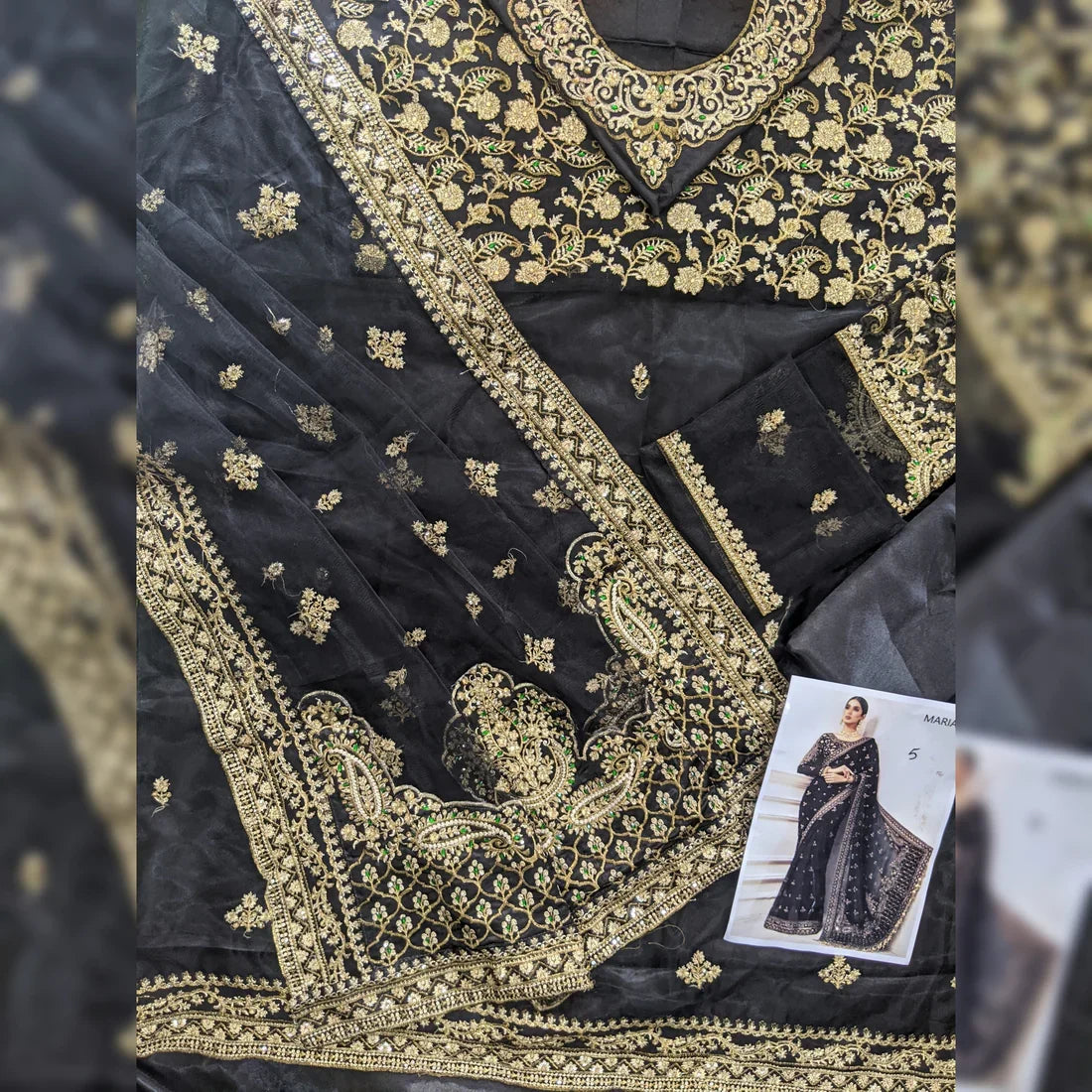LUXURY SAREE UN-STITCHED | LS-4301-US