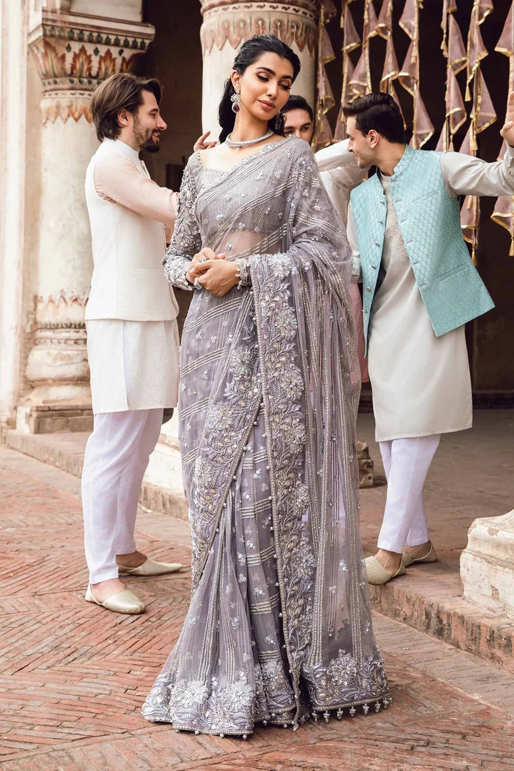 LUXURY SAREE UN-STITCHED | LS-4307-US