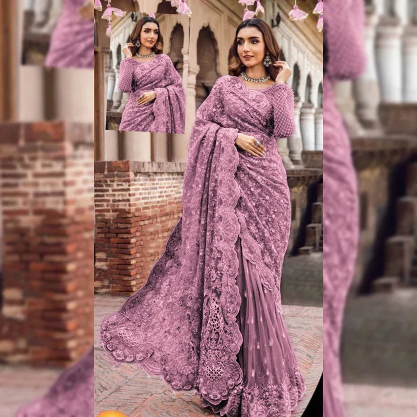 LUXURY SAREE UN-STITCHED | LS-4308-US