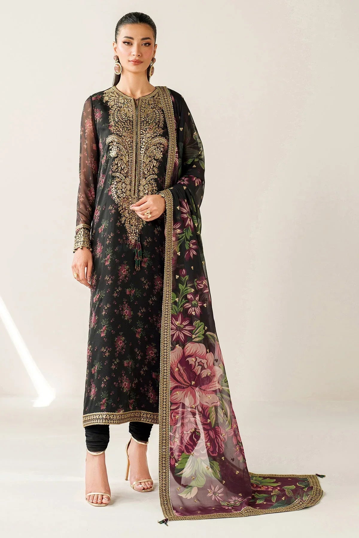 LUXURY CHIFFON 3PCS STITCHED | LC-2705-US