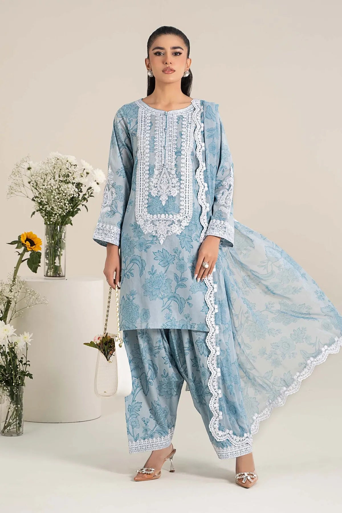 LUXURY LAWN 3PCS STITCHED | LL-1728-US