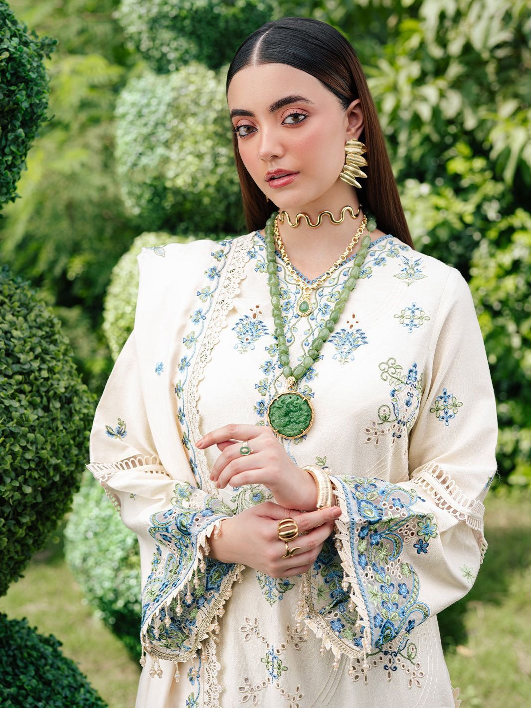 LUXURY COTTON CHICKENKARI 3PCS