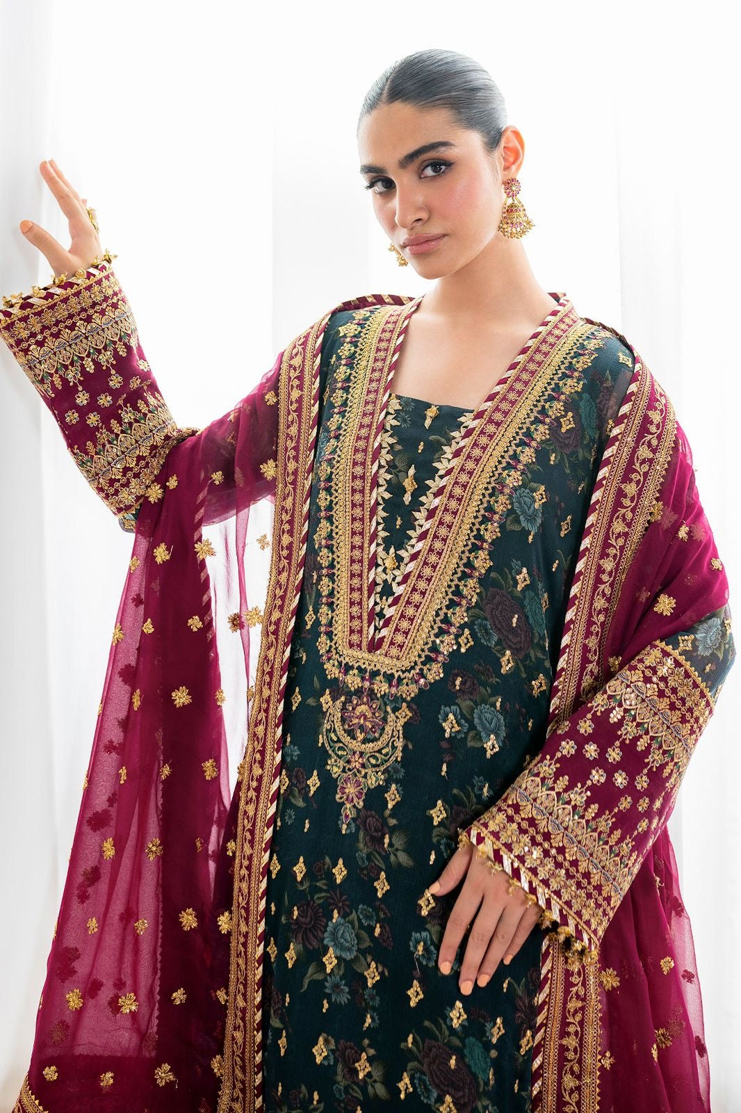 LUXURY CHIFFON 3PCS STITCHED | LC-2712-US