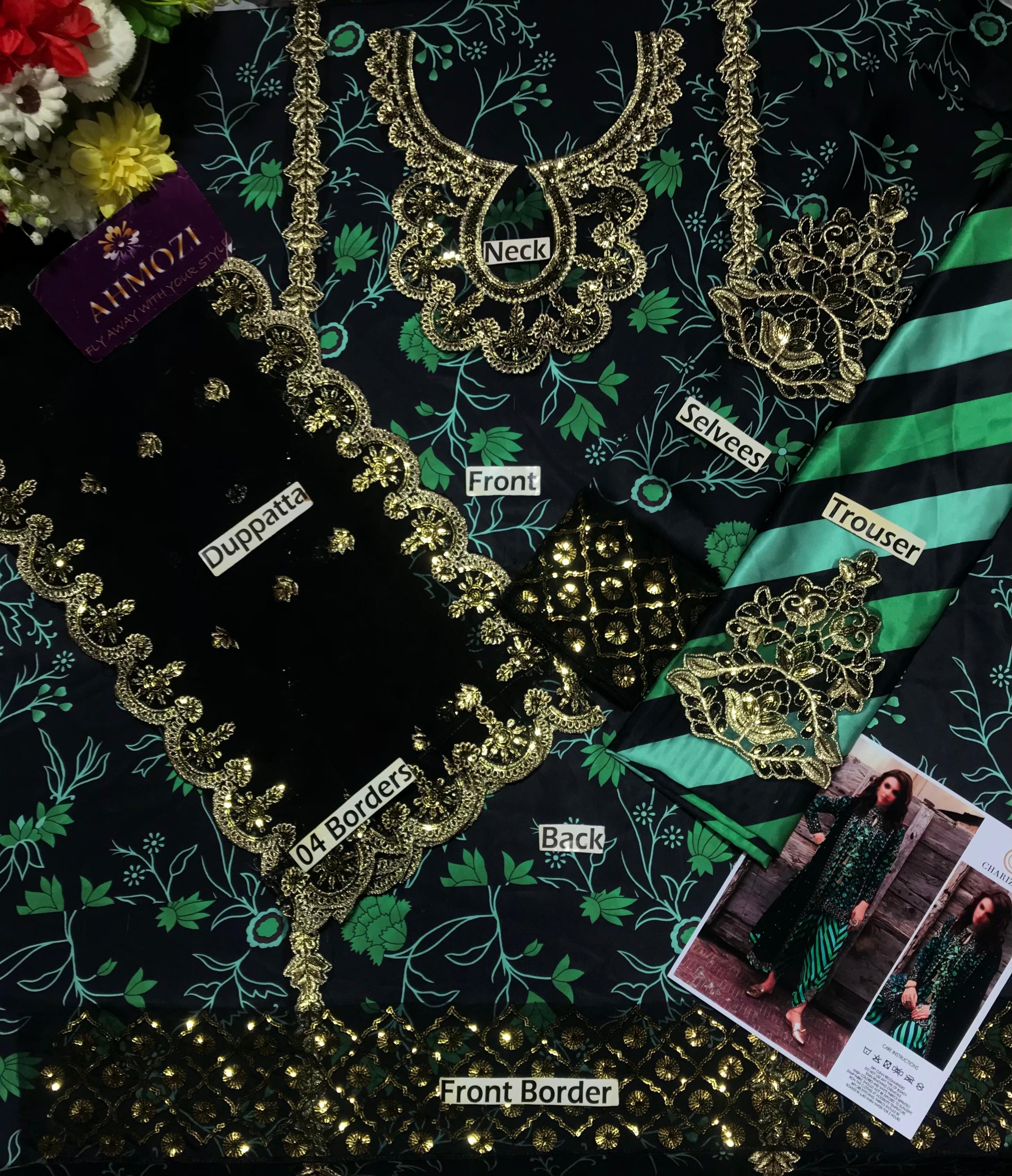 LUXURY SILK 3PCS STITCHED | LS-3600-US