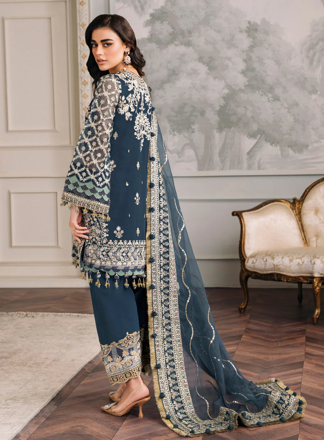 LUXURY CHIFFON 3PCS STITCHED | LC-2711-US