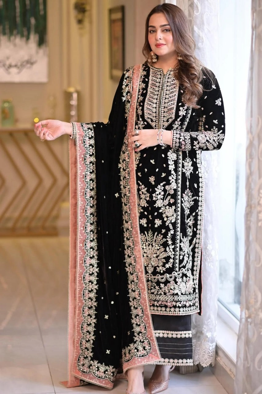 LUXURY VELVET 3PCS STITCHED | LV-5204-US