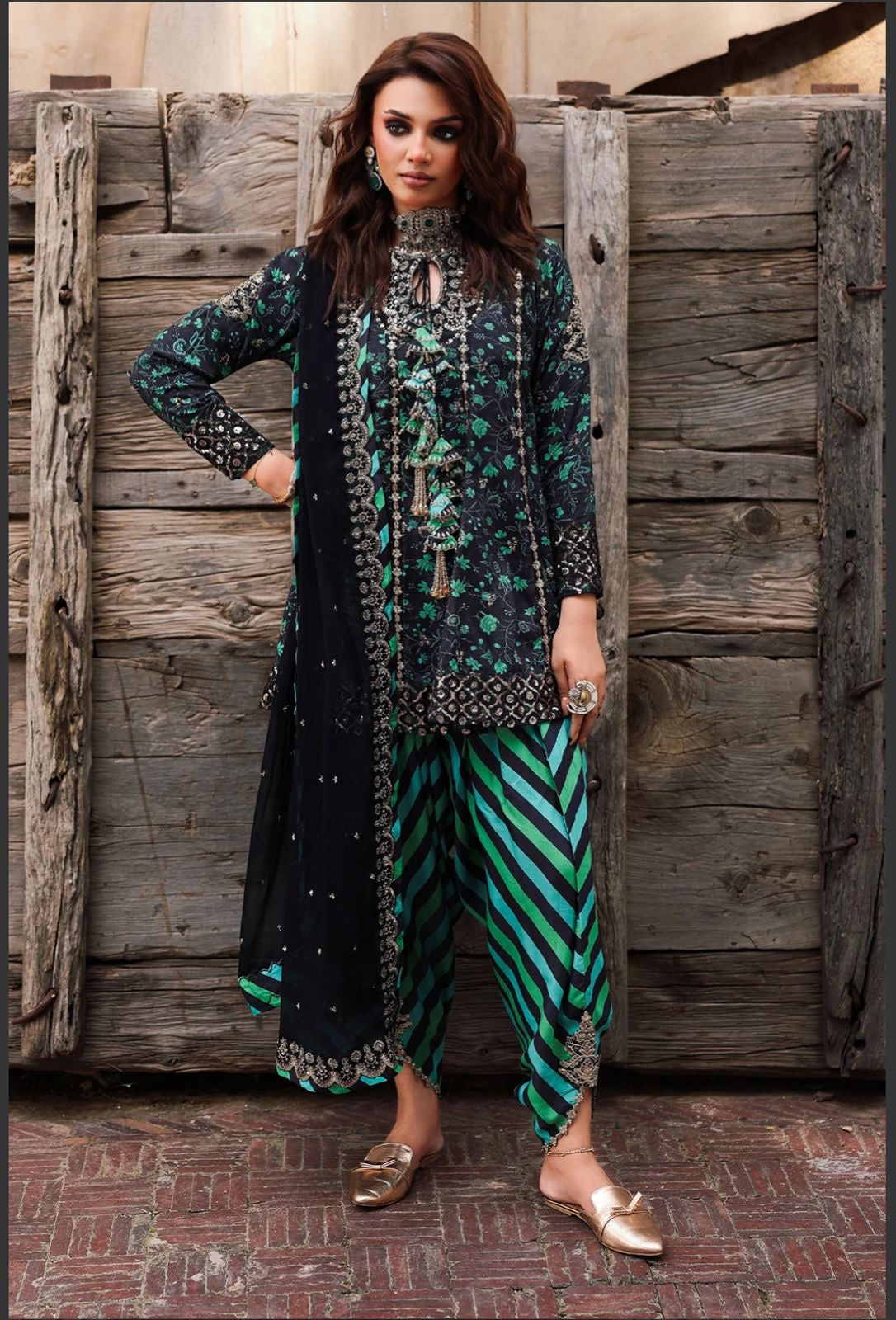 LUXURY SILK 3PCS STITCHED | LS-3600-US