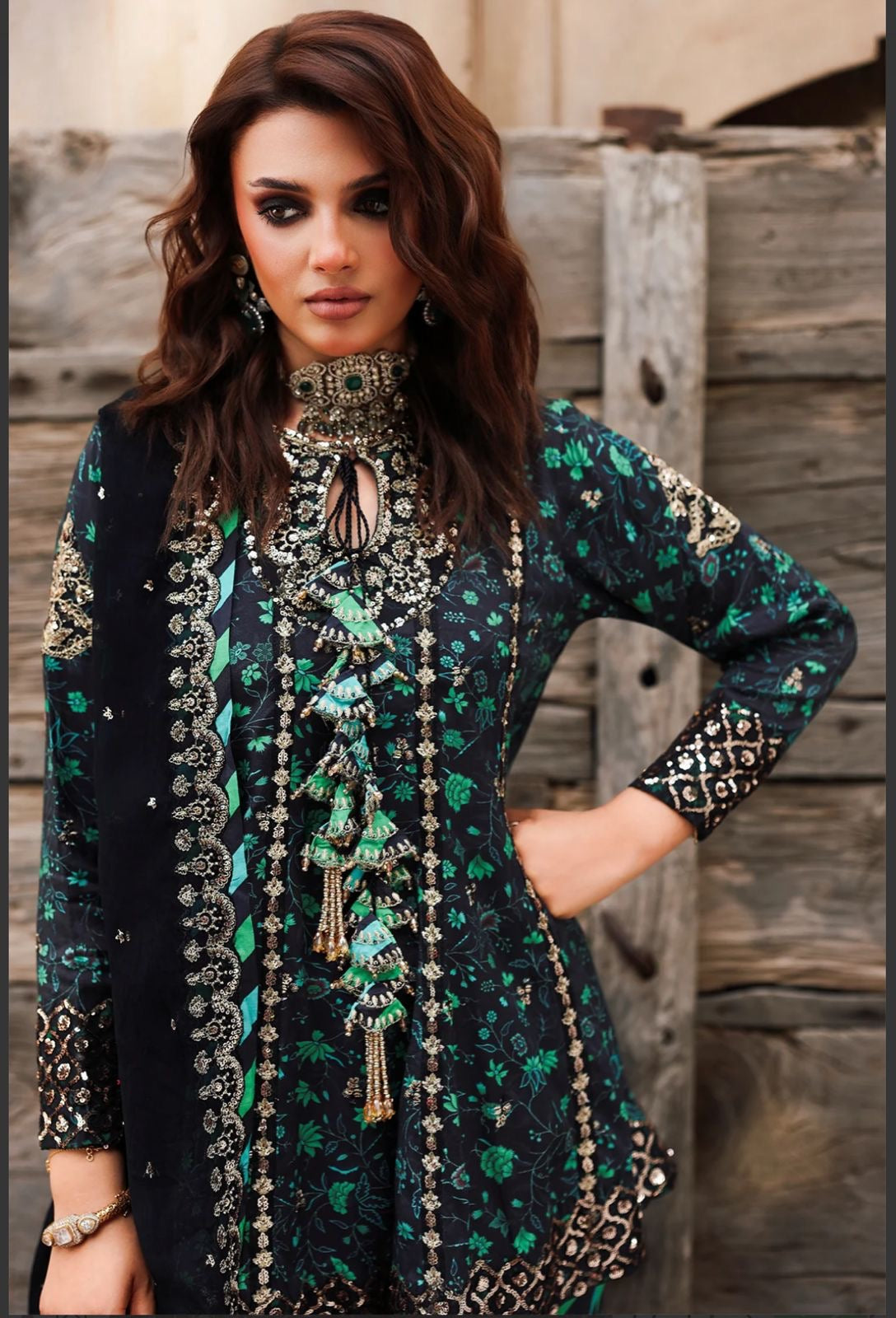 LUXURY SILK 3PCS STITCHED | LS-3600-US