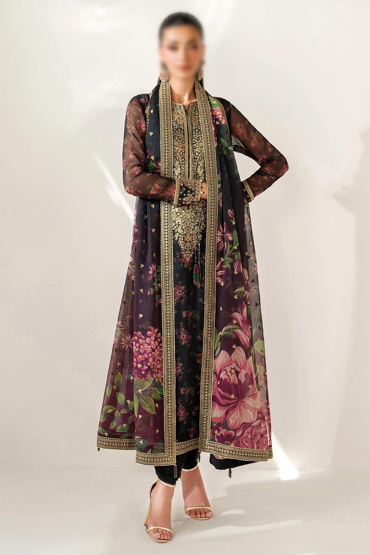 LUXURY CHIFFON 3PCS STITCHED | LC-2705-US
