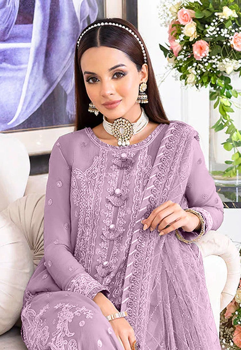 LUXURY CHIFFON 3PCS STITCHED | LC-2708-US