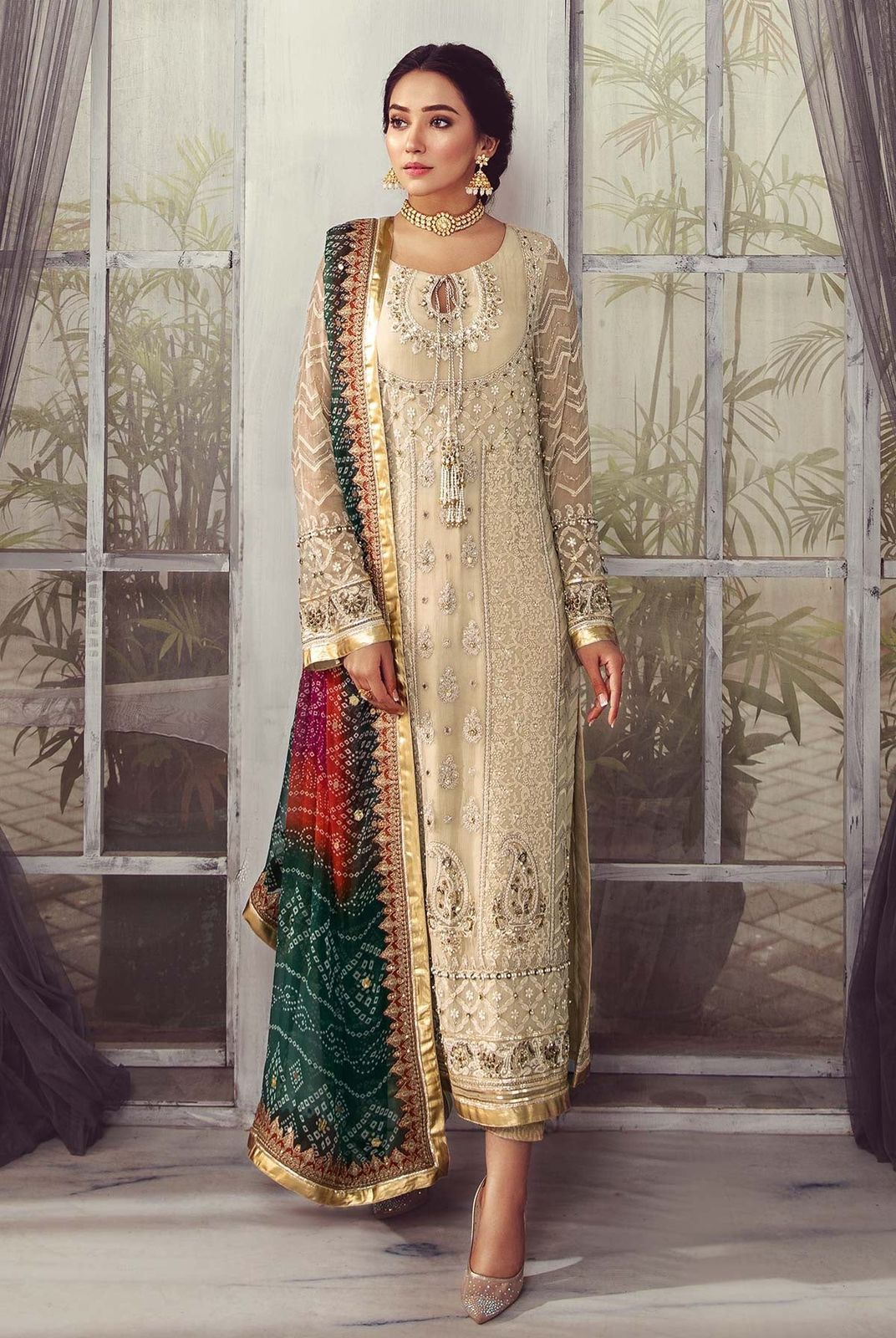 LUXURY CHIFFON 3PCS STITCHED | LC-2709-US