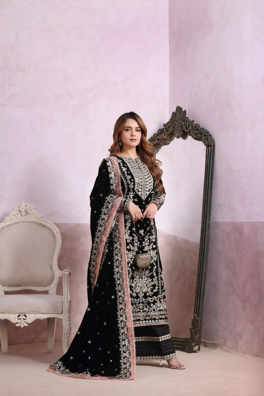 LUXURY VELVET 3PCS STITCHED | LV-5204-US