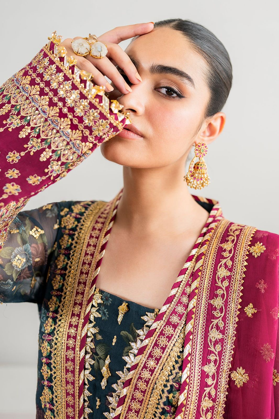 LUXURY CHIFFON 3PCS STITCHED | LC-2712-US