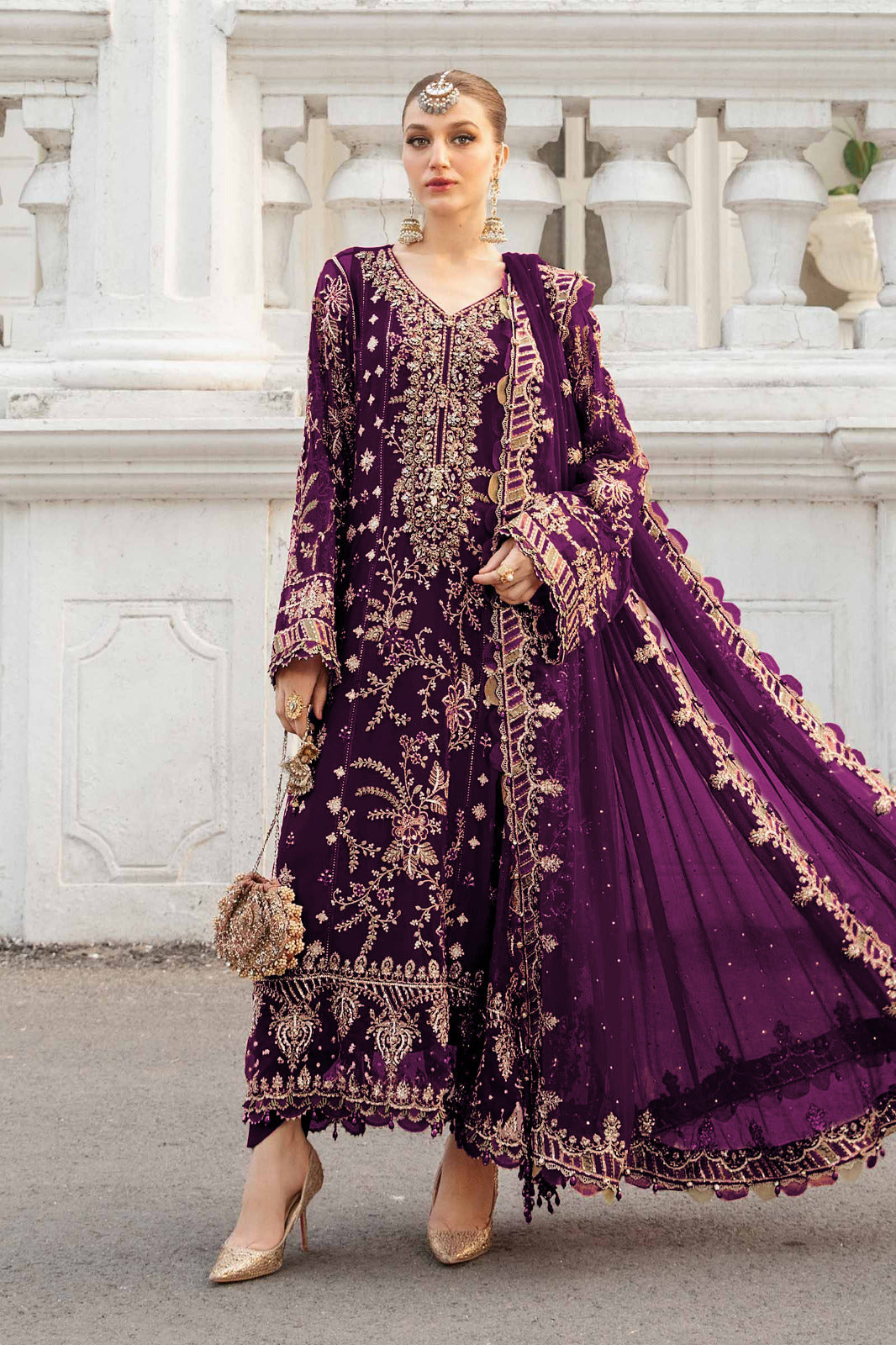 LUXURY CHIFFON 3PCS STITCHED | LC-2703-US