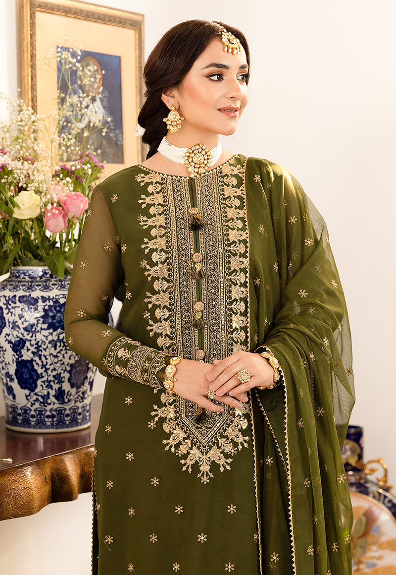 LUXURY CHIFFON 3PCS STITCHED | LC-2702-US
