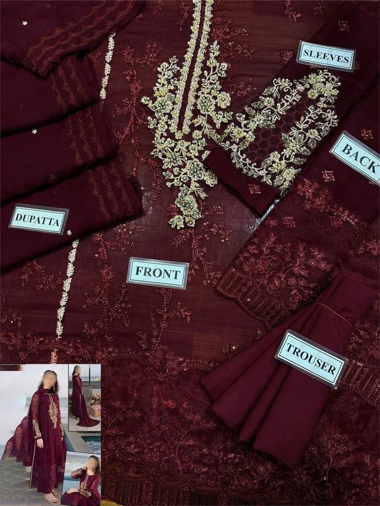 LUXURY CHIFFON 3PCS STITCHED | LC-2700-US