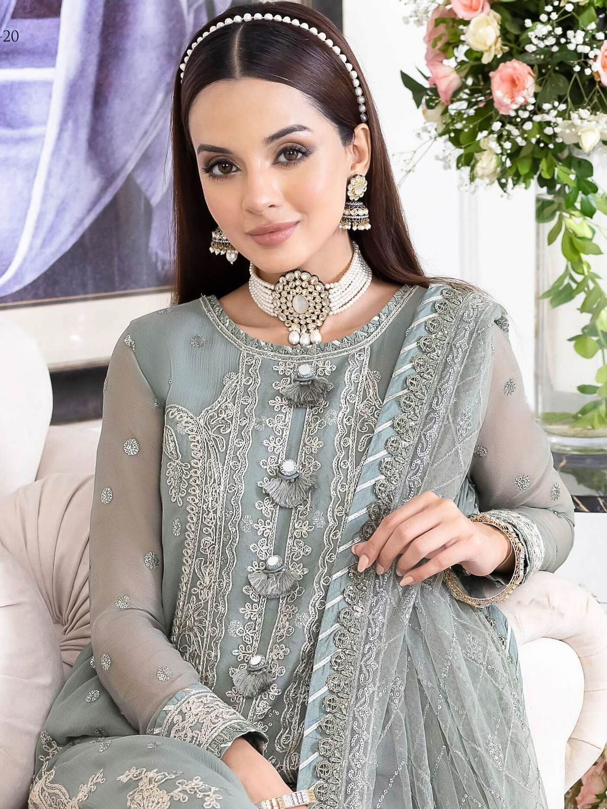 LUXURY CHIFFON 3PCS STITCHED | LC-2701-US