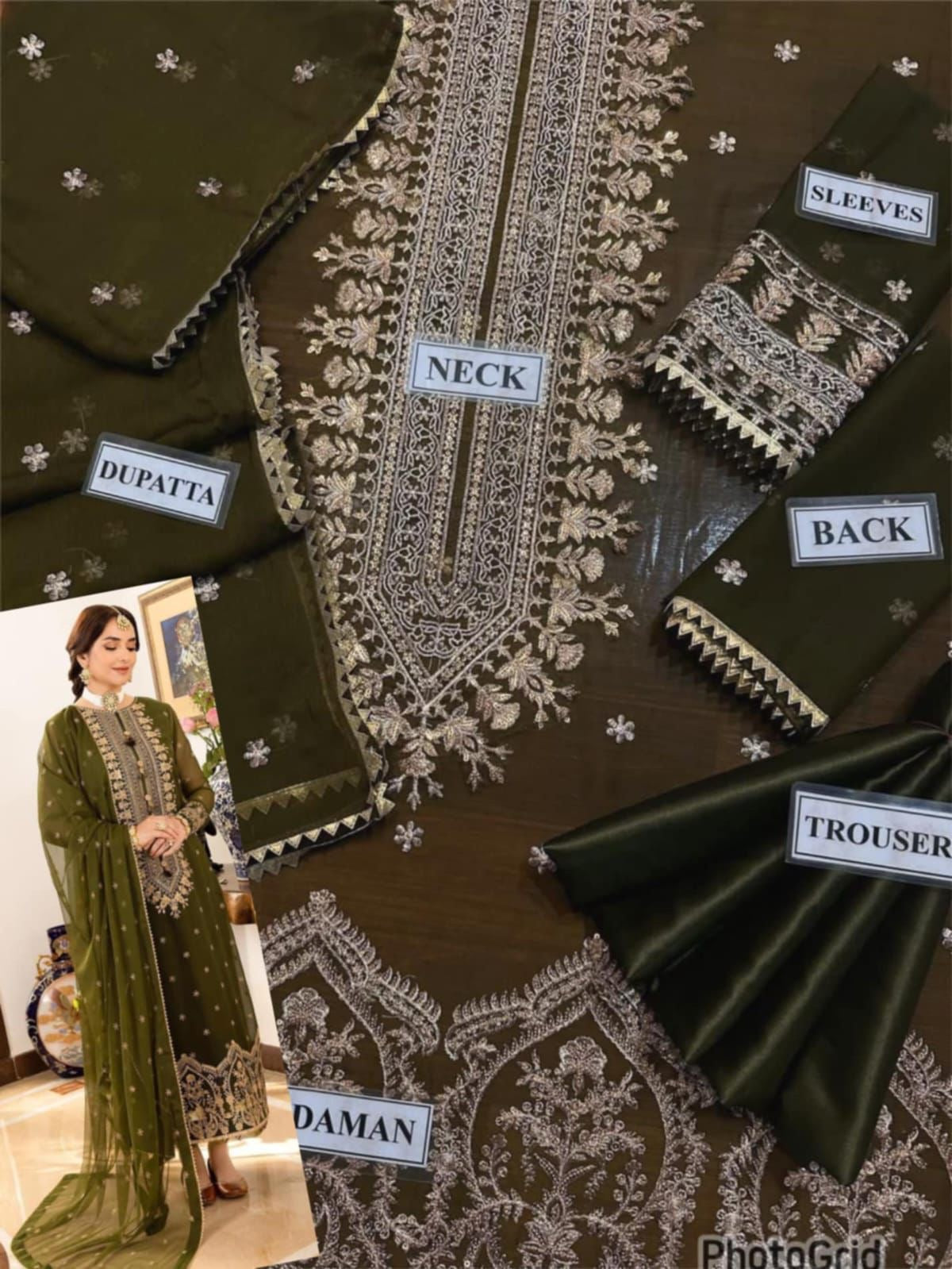 LUXURY CHIFFON 3PCS STITCHED | LC-2702-US