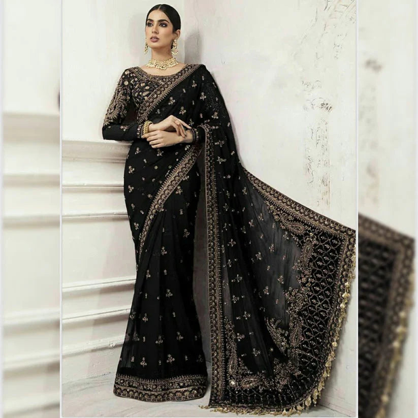 LUXURY SAREE UN-STITCHED | LS-4301-US
